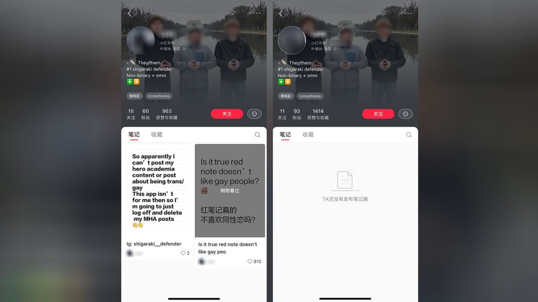 One American user on RedNote, who identified themselves as 'non-binary,' was censored after publishing a post on Tuesday asking if the platform welcomed gay people.