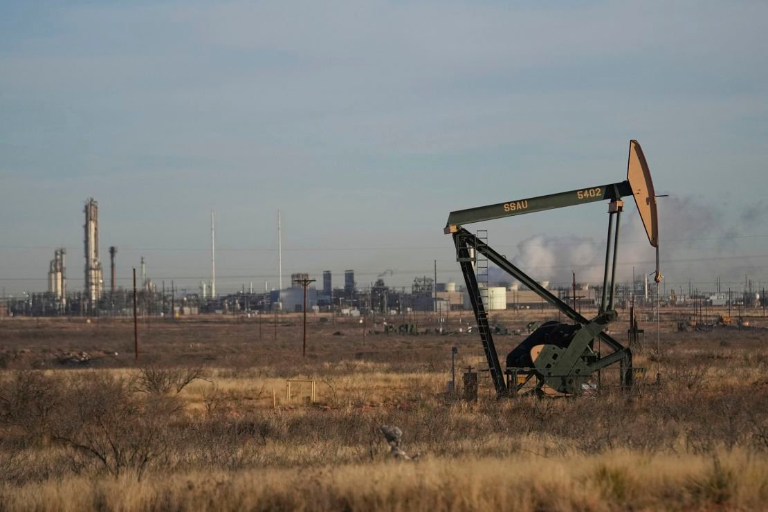 A pumpjack in Seminole, Texas.